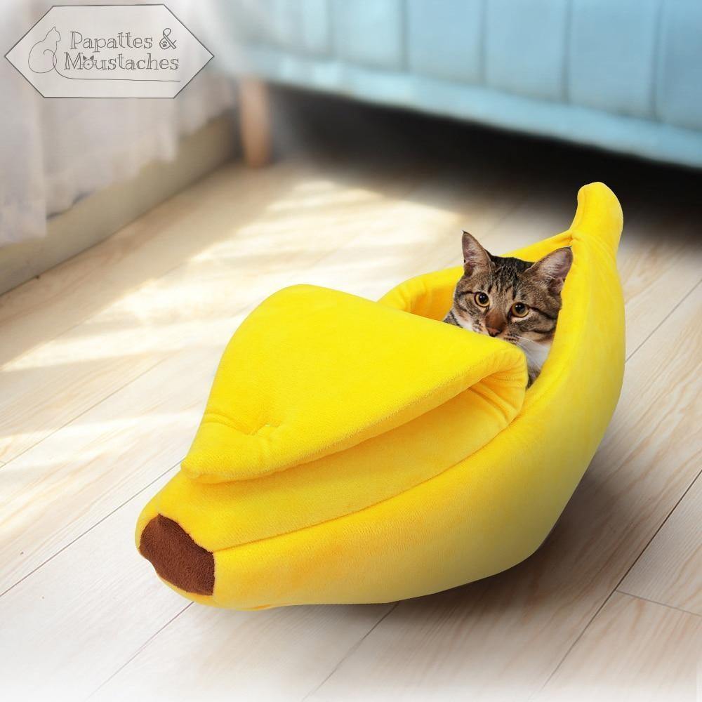 Lit banane pour chat