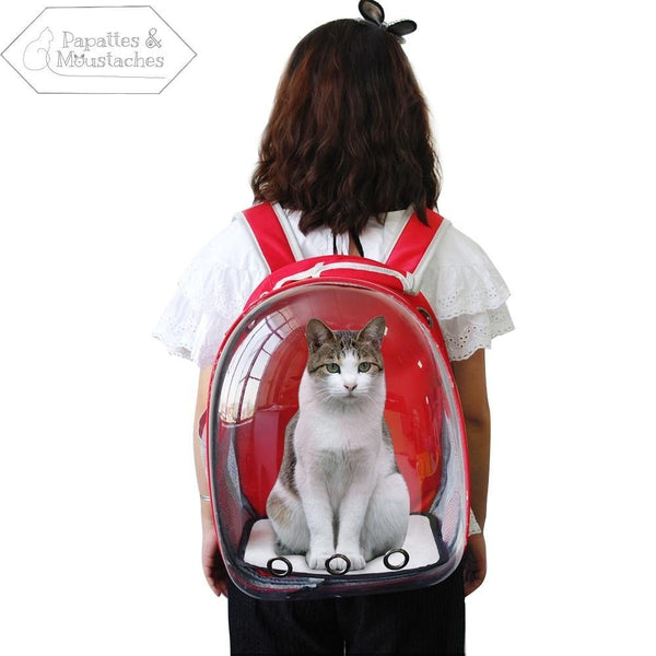 Sac à dos de transport pour chat et petit chien - Papattes & Moustaches