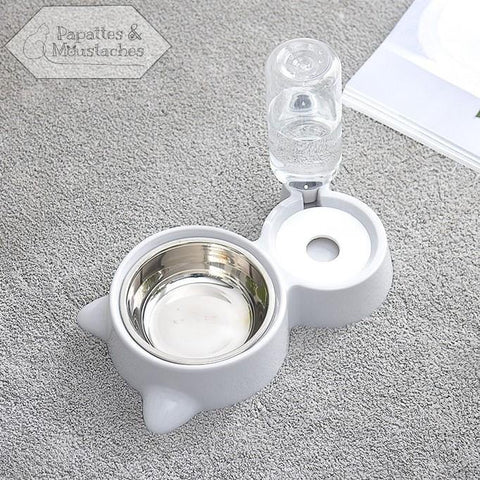 Distributeur eau et croquettes automatique pour chien et chat - Papattes & Moustaches