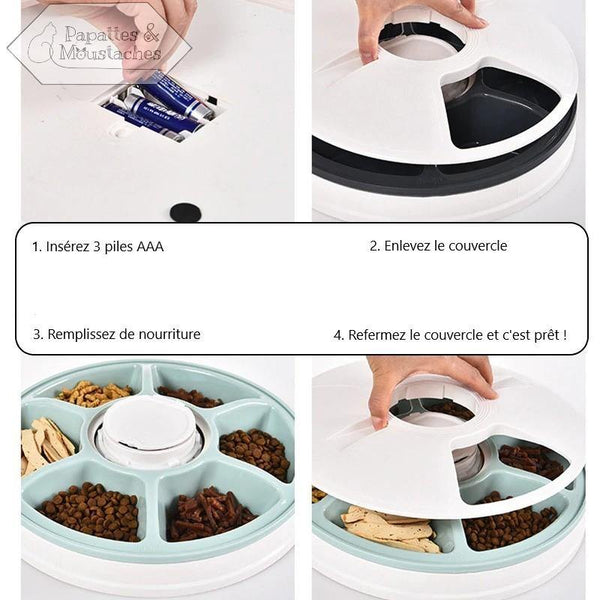 Distributeur automatique de nourriture - Papattes & Moustaches