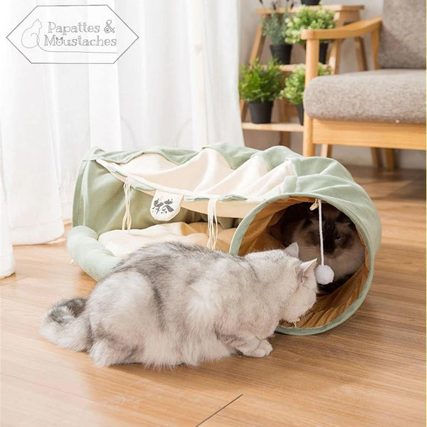 Tunnel pour chat motifs japonais - Papattes & Moustaches